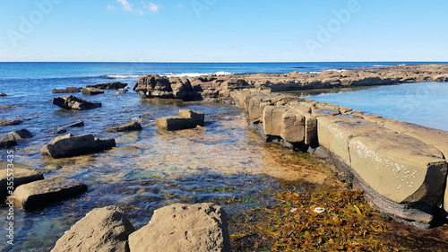 Old Ocean Baths at Merewether Beach Newcastle Australia photo