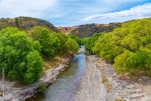 Manuherikia river in central Otago, New Zealand photo