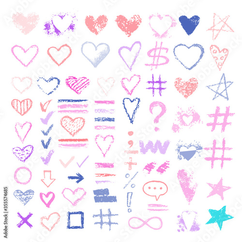 design chalk vector textures hand drawn textures