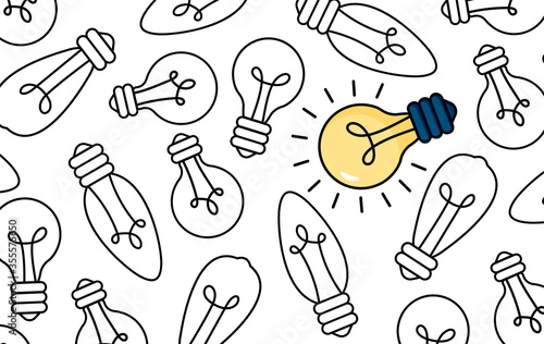 Idea, creative, light-bulb, different, unique
