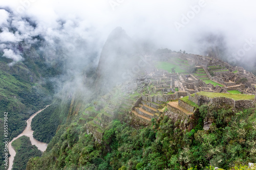 Machu Picchu, a Peruvian Historical Sanctuary and a UNESCO World Heritage Site. One of the New Seven Wonders of the World © marabelo