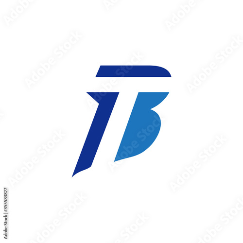 BT LETTER NEGATIVE SPACE LOGO TEMPLATE. GOOD USE FOR BUSINESS BRANDING IDENTITY. 