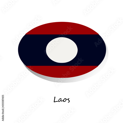 The flag of Laos's national. For banner, tempate, icon, media. Free Download The flag of Laos's national. For banner, tempate, icon, media. - GFXLoad