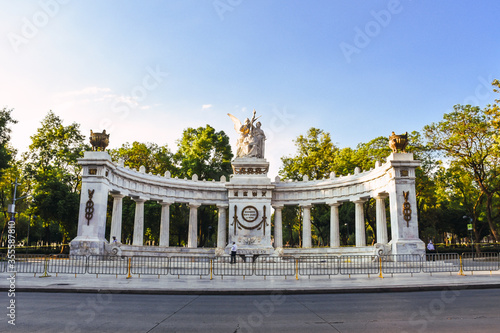 Fotografie Monument to Benito Juarez located at the Alameda Central park, in Mexico City, c