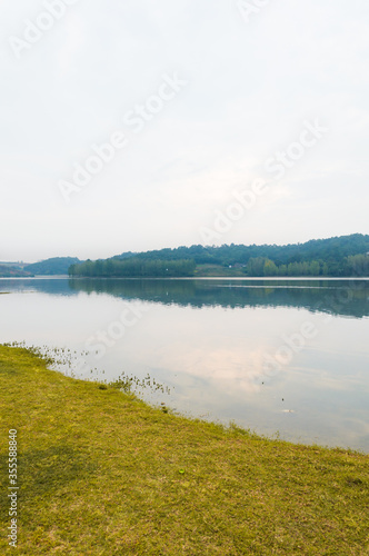 Grassland scenery Lake © zhangke
