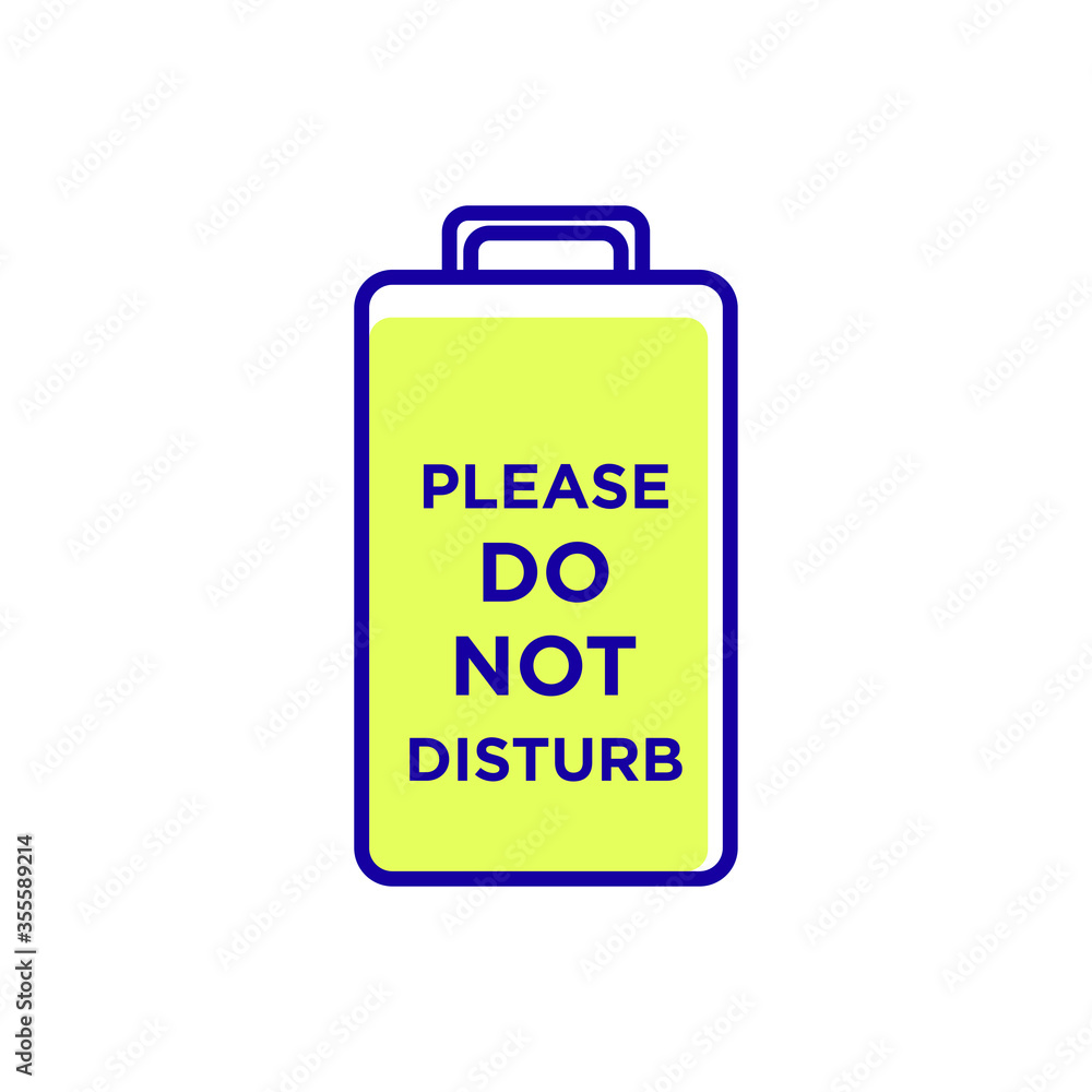 Please do not disturb icon Please do not disturb icon