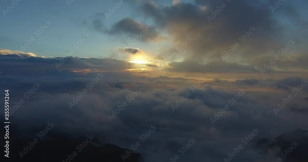 Aerial Shot Phu Chi Fa Chiang Rai north, of thailand by drone Aerial Shot Phu Chi Fa Chiang Rai north, of thailand by drone