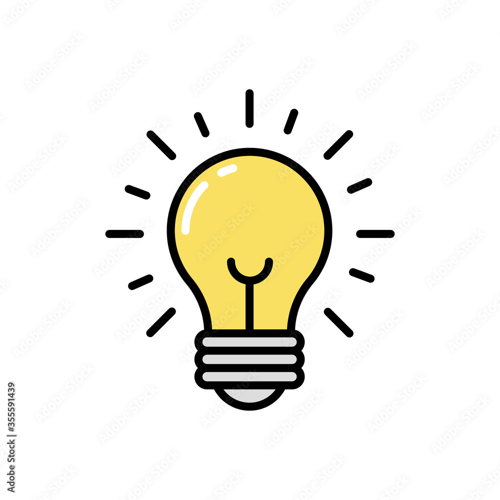 Light line icon. Vector illustration Light line icon. Vector illustration