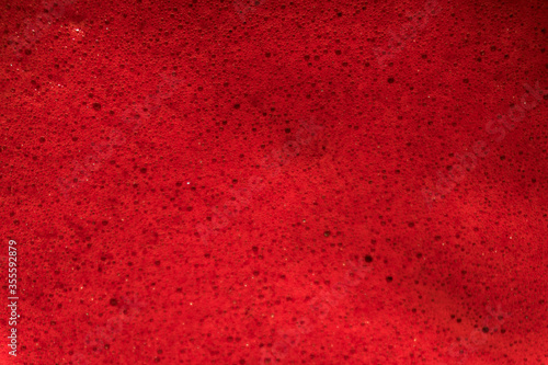 bloody bubbles, puddle of blood red liquid
