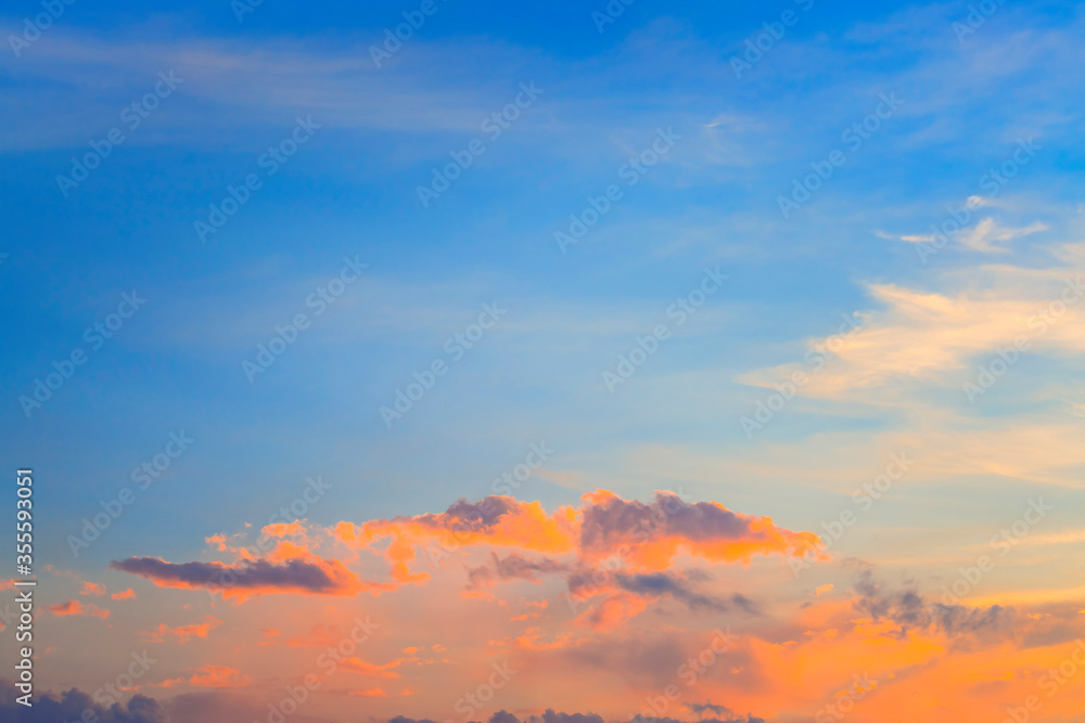 Fototapeta premium sunset in the sky