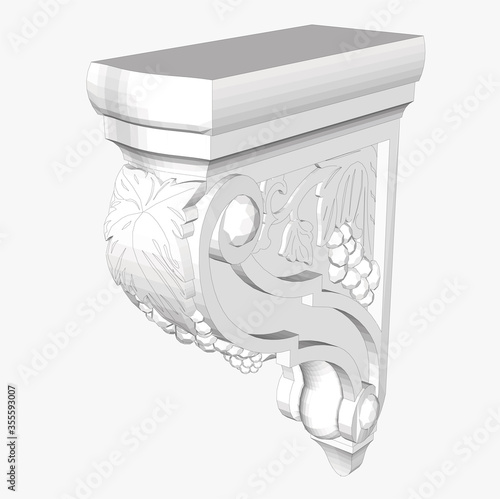 hand drawn vector illustration of a vase with flowers