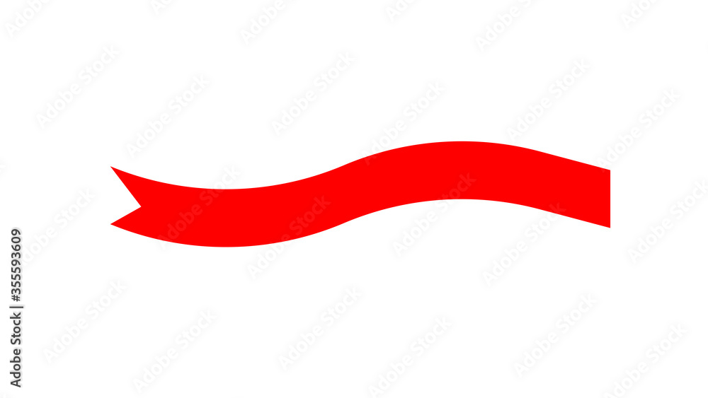 Isolated banner on a white background. Ribbons Isolated banner on a white background. Ribbons