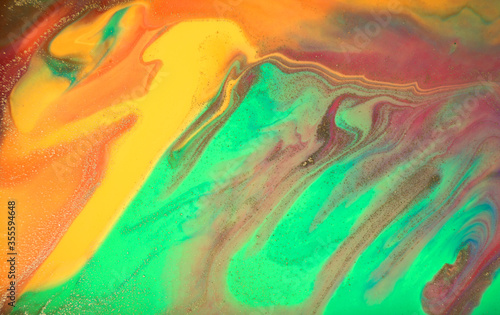 Bright liquid abstract smeared colorful background.
