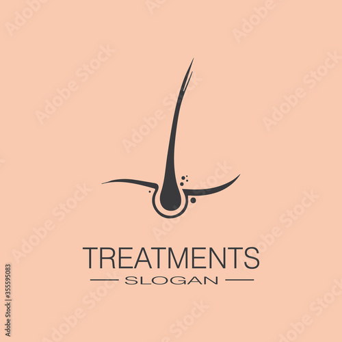 Hair treatments icon illustration