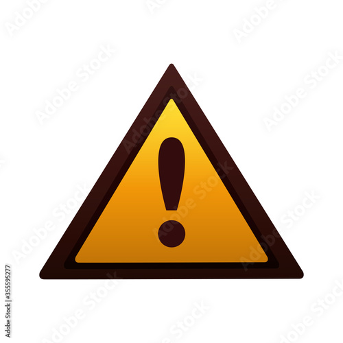 alert triangle signal degradient style icon