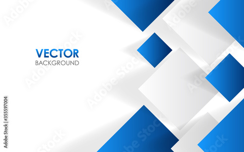 青い四角形の背景