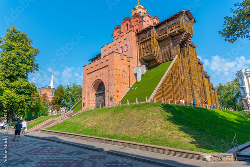 View of the golden gate of Kyiv in the Ukraine photo