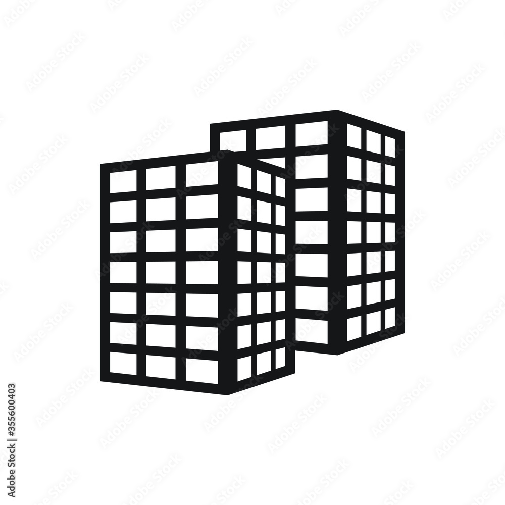 Building vector icon Building vector icon