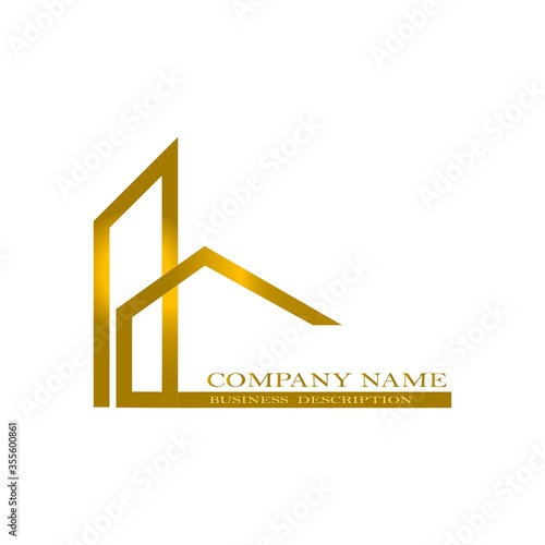 Construction vector logo maker, real estate logo design.
