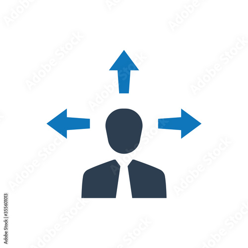 Business decision making icon