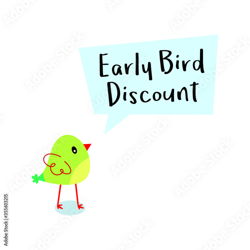 early bird discount message