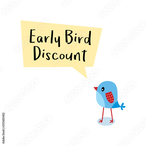 early bird discount message