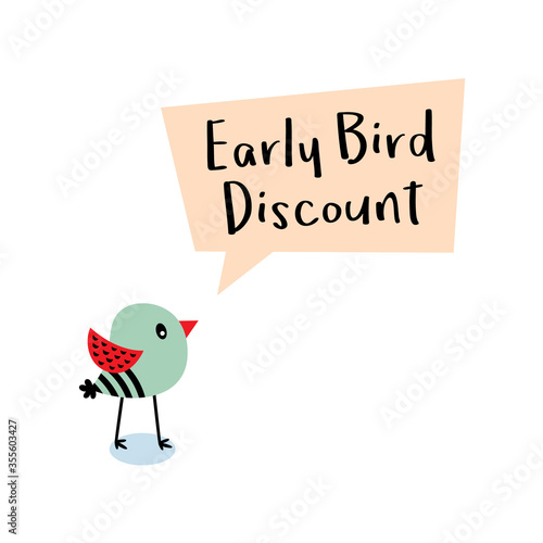 early bird discount message