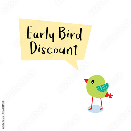 early bird discount message