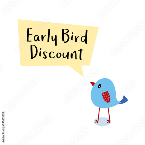 early bird discount message