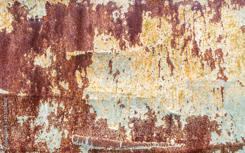 Abstract texture of rusted metal. Close up.