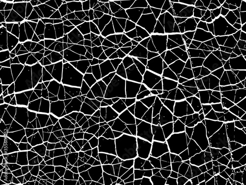  Background from cracks, scratches,  chips. Vintage old surface dirty walls. Grunge texture black and white
