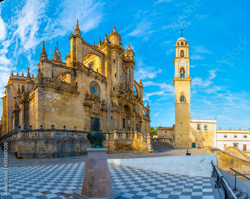 Fotografie Cathedral of holy saviour in Jerez de la Frontera in Spain