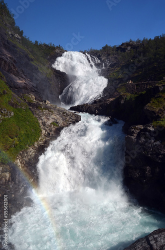 Beautiful Norwegian countryside .Flam  Norway  Scandinavia