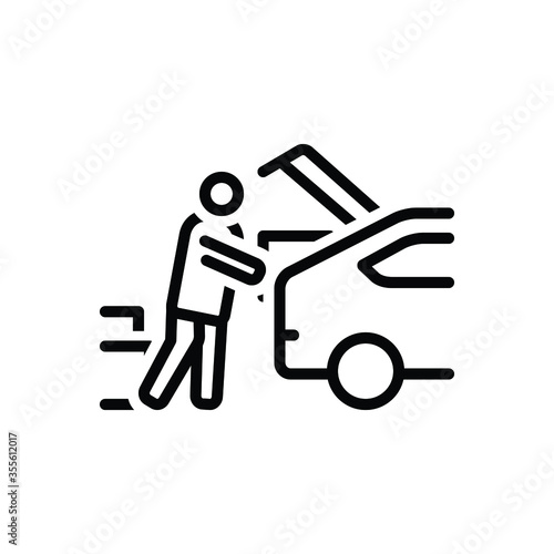 Black line icon for consumers