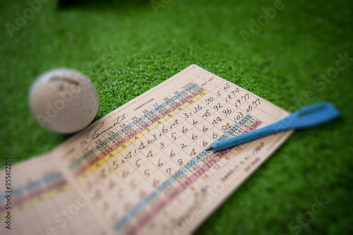 ゴルフのスコアカードにはその人の性格が現れます