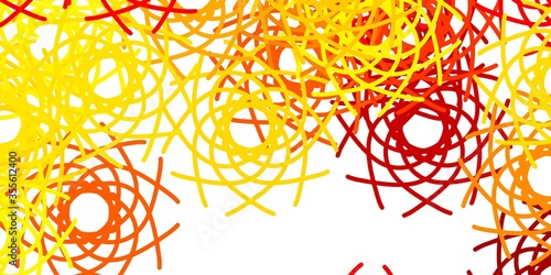 Light Orange vector background with random forms.