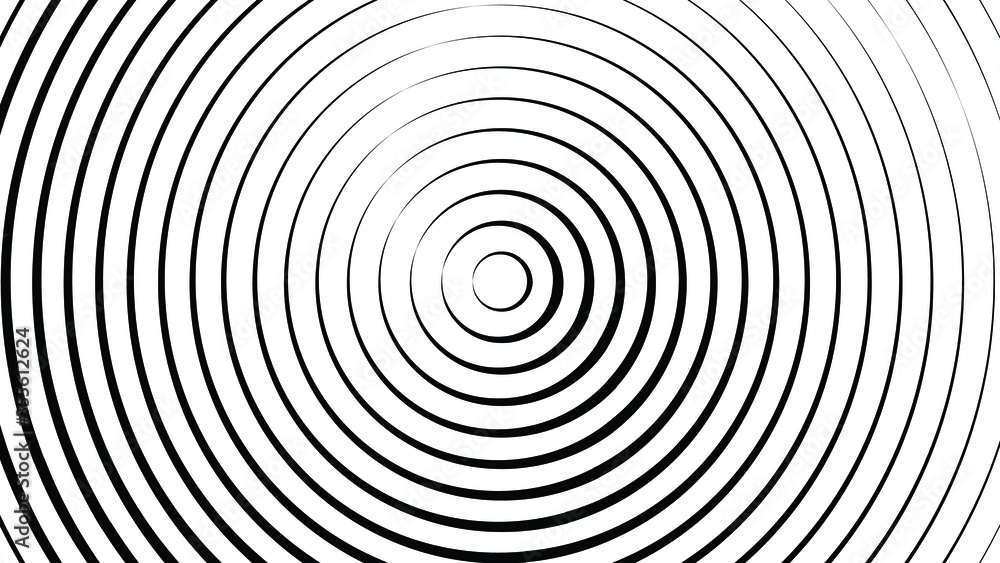 Radiating Lines in Circle Form .  Vector Illustration . Abstract Geometric ,Striped background