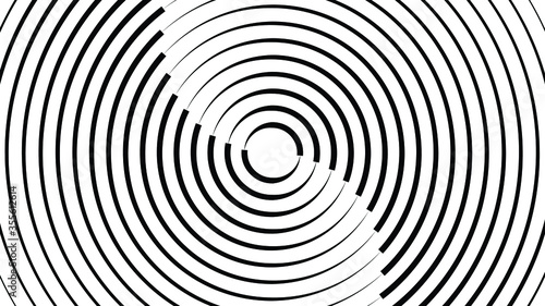Radiating Lines in Circle Form . Vector Illustration . Abstract Geometric ,Striped background