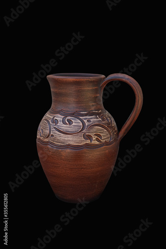 Ceramic drinking jug.