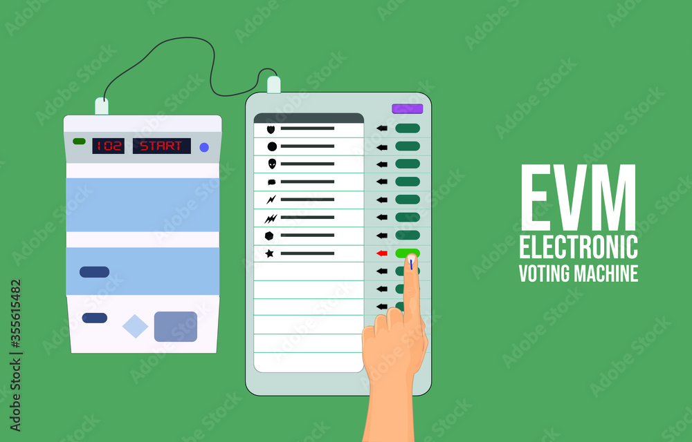 Indian EVM, Electronic voting machine for election and Voter Verified