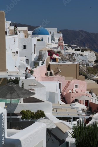 Panoramic view of Santorini, Greece © Claudio