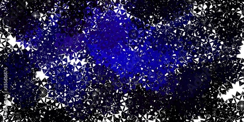 Light Blue, Red vector texture with bright snowflakes.