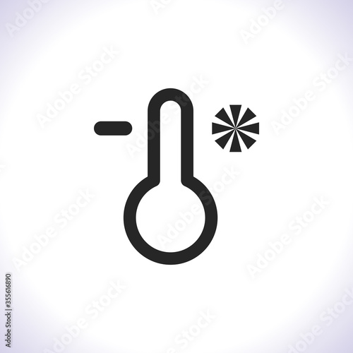 thermomete Vector icon . Lorem Ipsum Illustration design photo