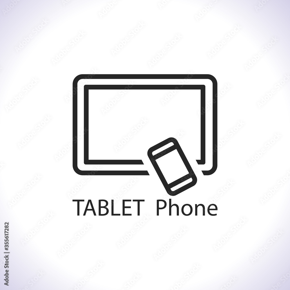 Tablet phone Vector icon . Lorem Ipsum Illustration design Tablet phone Vector icon . Lorem Ipsum Illustration design