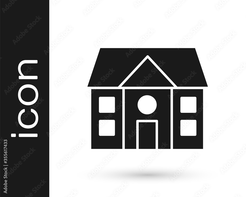 Grey House icon isolated on white background. Home symbol. Vector Illustration. Grey House icon isolated on white background. Home symbol. Vector Illustration.
