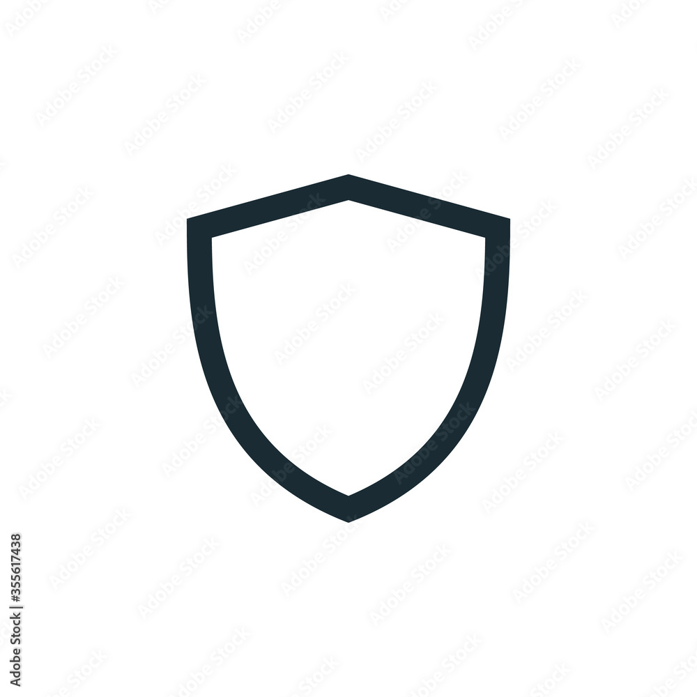 Shield icon vector logo design template. Shield icon vector logo design template.