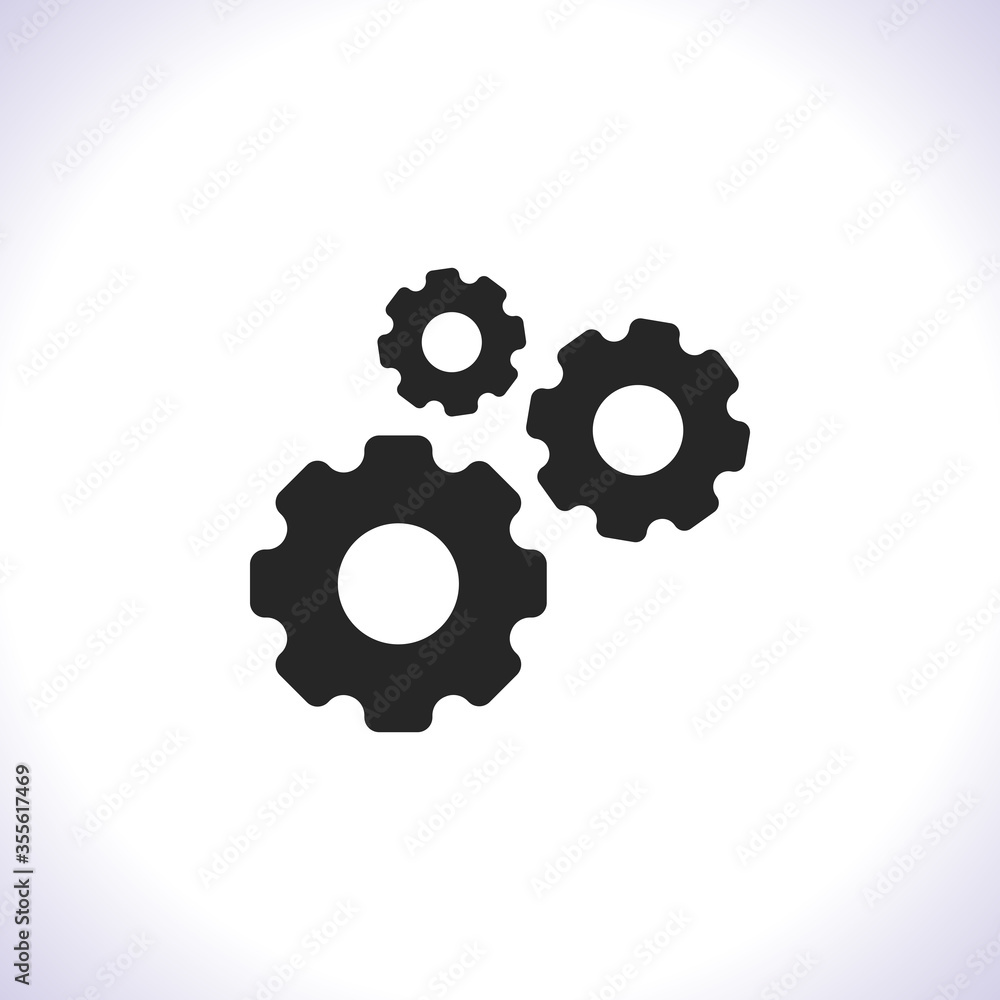 Gear Vector icon . Lorem Ipsum Illustration design