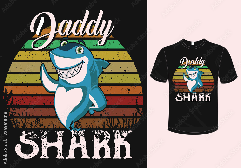 Daddy Shark T-shirt Design