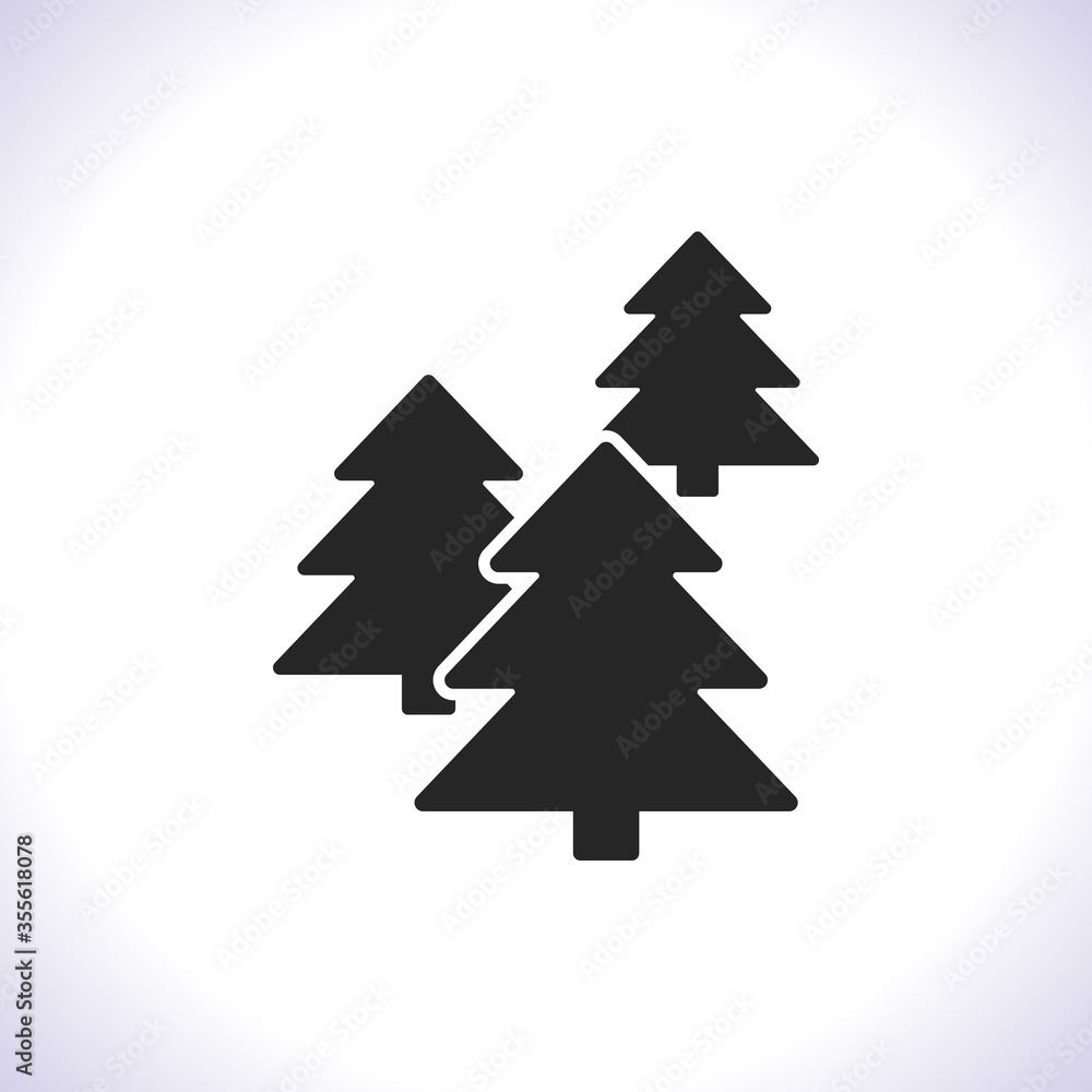 Forest Vector iconVector icon cart with box 10 EPS . Lorem Ipsum Illustration design