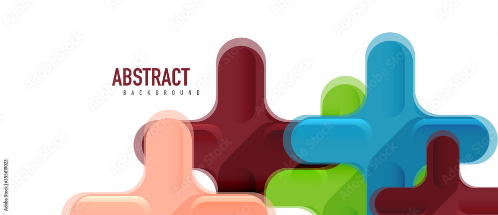 Glossy multicolored plastic style cross composition, x shape design, techno geometric modern abstract background. Trendy abstract layout template Glossy multicolored plastic style cross composition, x shape design, techno geometric modern abstract background. Trendy abstract layout template